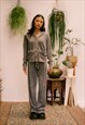 VINTAGE GREY Y2K JUICY COUTURE TRACKSUIT HOODIE