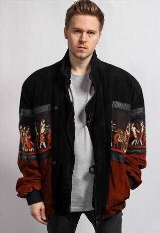VINTAGE AZTEC SHEEPSKIN JACKET