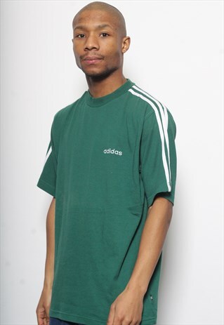 VINTAGE ADIDAS LOGO T-SHIRT GREEN