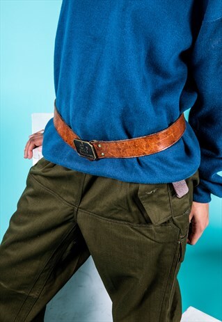 VINTAGE BELT IN BROWN LEATHER