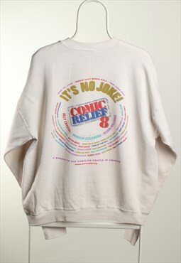 Vintage Fruit Of The Loom Comic Relief Crewneck Sweatshirt 
