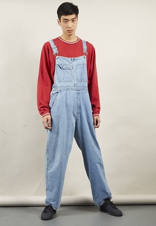 VINTAGE GAP 90'S MID WASH DUNGAREES
