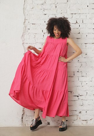 PLUS SIZE KAFTAN/WOMEN LINEN DRESS