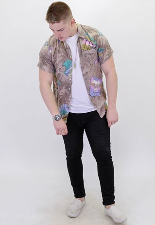 VINTAGE PATTERN FESTIVAL SHIRT