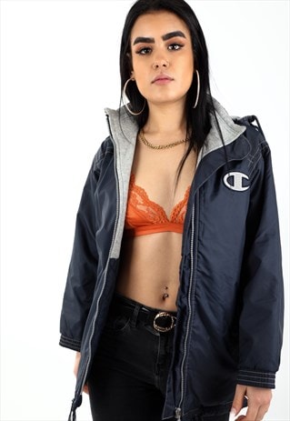 VINTAGE CHAMPION HOODED JACKET NJ67
