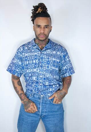 VINTAGE HAWAIIAN CRAZY PATTERNED SHIRT