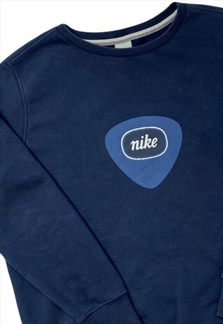 blue vintage nike sweatshirt