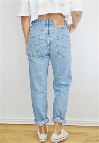 LEVIS 501'S HIGH WAISTED STONEWASHED JEANS
