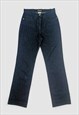 POMPOOS Y2K JEANS RHINESTONES POCKETS CROWNS STRAIGHT LEG