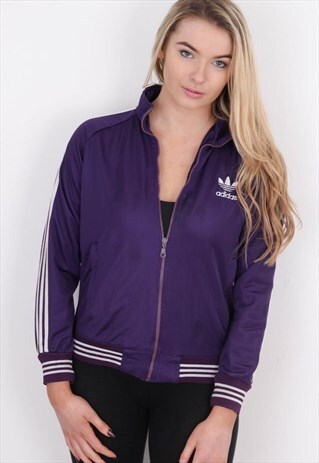 VINTAGE EMBROIDERED ADIDAS TRACK JACKET