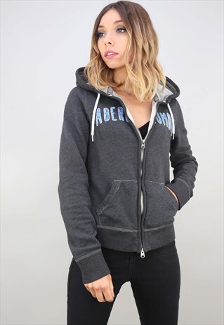 RETRO ABERCROMBIE & FITCH ZIP UP HOODIE TRACK TOP