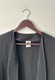 OVERSIZE BLACK MINIMAL DUSTER