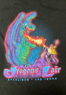 Vintage 90s Dragons Liar Excalibur Las Vegas T-Shirt