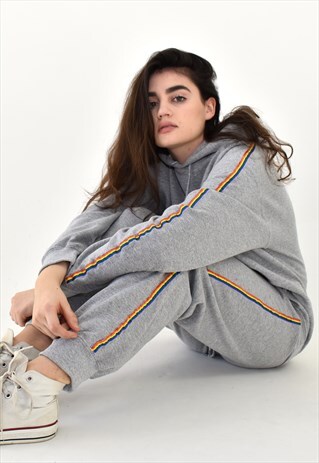 G&G UNISEX SG RAINBOW RIBBON STRIPES HOOD