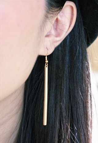 GOLD BAR EARRINGS