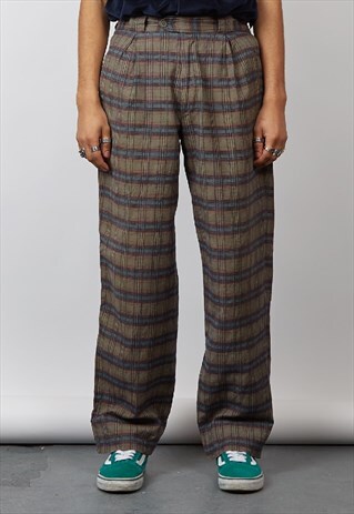 VINTAGE 80'S MISSONI CHECK TROUSERS