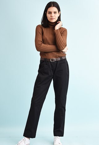 Y2K LOW WAIST SHORT CUT CLASSY TROUSERS