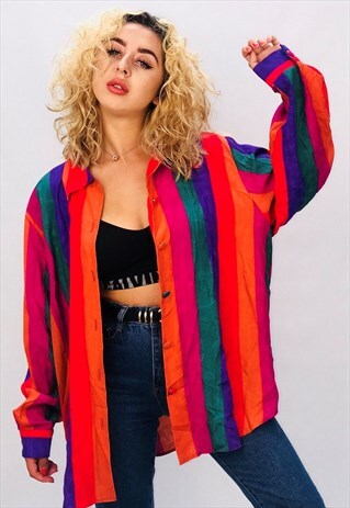 VINTAGE OVERSIZED PATTERN SHIRT
