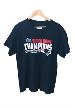 Vintage NFL Patriots Super Bowl Champions Print T-Shirt