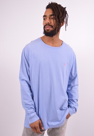 VINTAGE POLO RALPH LAUREN TOP LONG SLEEVE BLUE