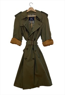Burberry Vintage unisex trench coat green M