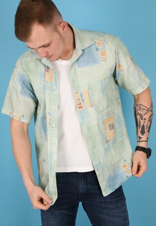 VINTAGE PATTERN SHIRT IN MULTI NS182
