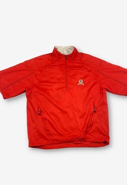 Nike golf woodmont 1/4 zip pullover windbreaker red BV20923