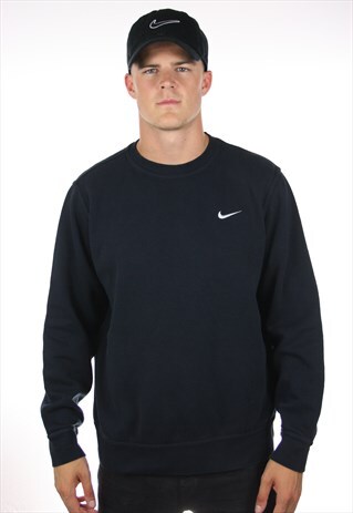 VINTAGE NIKE SWOOSH LOGO SWEATSHIRT JUMPER