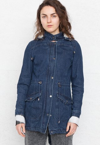 VINTAGE BLUE DENIM JACKET COAT
