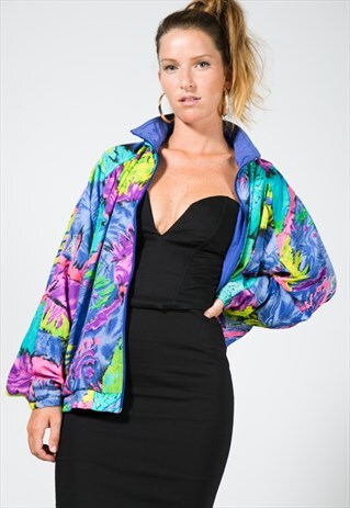 VINTAGE 80'S USA ADIDAS SHELL SPORT JACKET / S1373