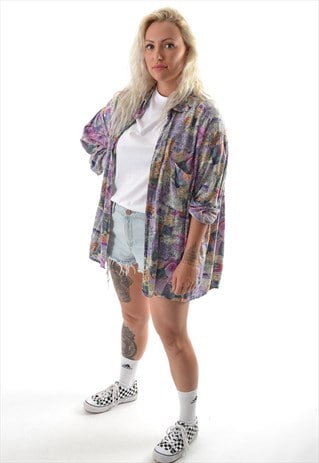 VINTAGE PATTERN SHIRT GSS1394