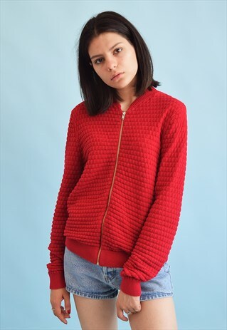 90'S GOES 70'S RETRO OVERSIZED KNIT CARDIGAN TOP