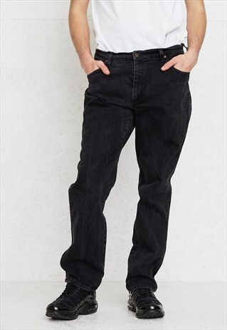 VINTAGE BLACK WRANGLER DENIM JEANS