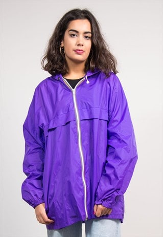 Vintage 90's Purple Hooded Cagoule Jacket | The Vintage Scene | ASOS ...