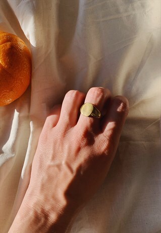 PLAIN CHUNKY GOLD RING