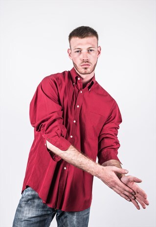 VINTAGE RED CHECKED TOMMY HILFIGER SHIRT