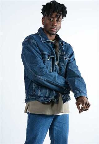 VINTAGE WRANGLER DENIM JACKET DARK BLUE