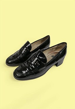 90's JOOP Loafers Patent Leather Designer Shoes