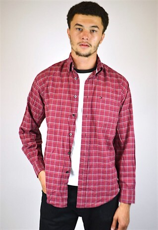 VINTAGE 90'S TOMMY HILFIGER CHECKED SHIRT