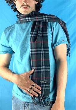 Vintage Burberry Checked Scarf 