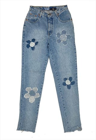ACID HOUSE 90S RAVE HIPPIE DENIM JEANS