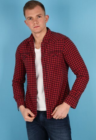 VINTAGE POLO RALPH LAUREN CHECK SHIRT NS153