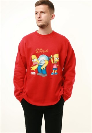 1999 THE SIMPSONS VINTAGE OLDSCHOOL COTTON SWEATSHIRT 14793