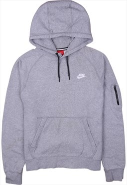 Vintage 90's Nike Hoodie Swoosh Pullover Grey Medium