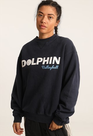 VINTAGE CHAMPION PRINTED COLLEGE SWEATSHIRT