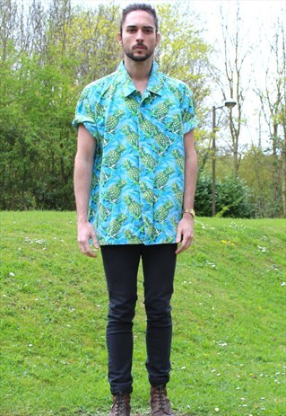 VINTAGE 90S HAWAIIAN USA SHIRT - XXXL - FESTIVAL FLORAL