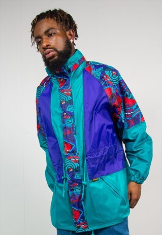 90'S VINTAGE WATERPROOF CAGOULE RAIN JACKET