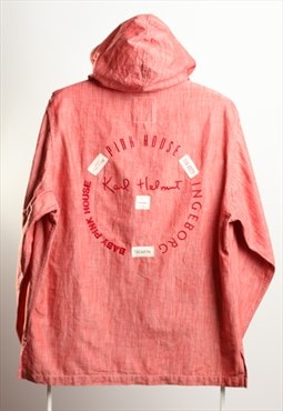 Karl Helmut Vintage Hoodied Cotton Jacket Pink Size M