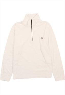 Vintage 90's Sergio Tacchini Fleece Jumper Quater Zip