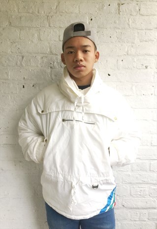 LIGHTWEIGHT SKI/PUFFER JACKET (1980'S/WHITE)